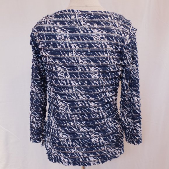 Coldwater Creek Horizontal Ruffles Top- Sz. S (6/8) - Picture 4 of 5